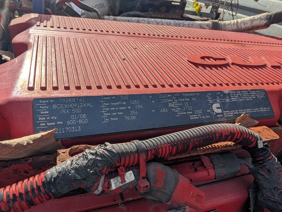 2008 Cummins ISX 500 14.9 L Diesel Engine (500 hp)